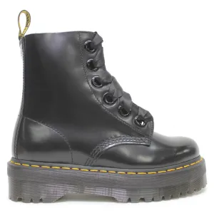 Dr. Martens Womens Boots Molly Casual Ankle Platform Leather - UK 7