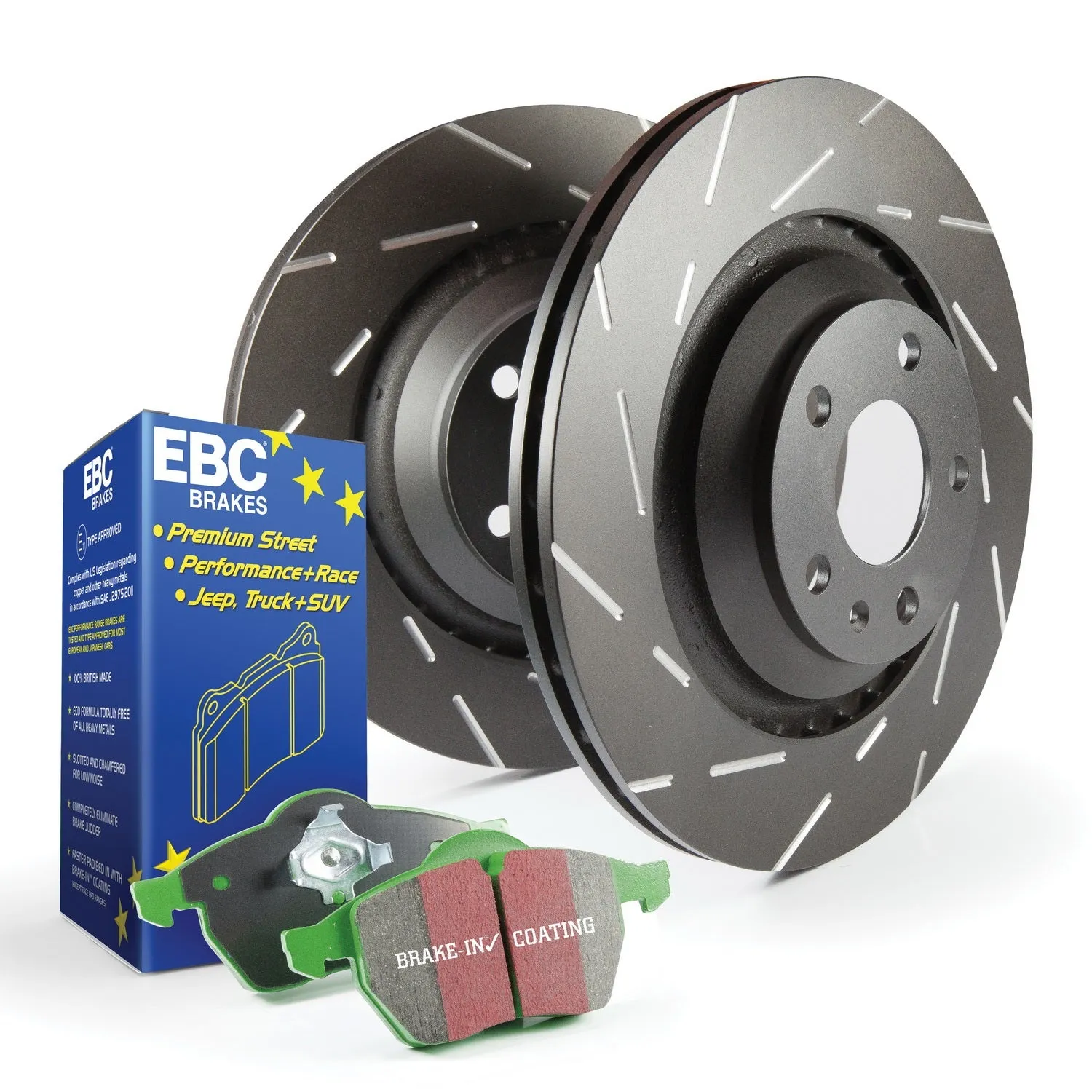 EBC Brakes S2KF1034 S2 Kits Greenstuff 2000 and USR Rotors