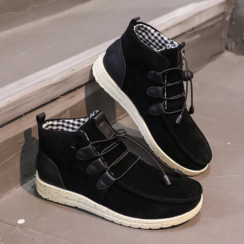 elveswallet Laced Front Ankle Non Slip Booties