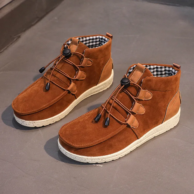 elveswallet Laced Front Ankle Non Slip Booties