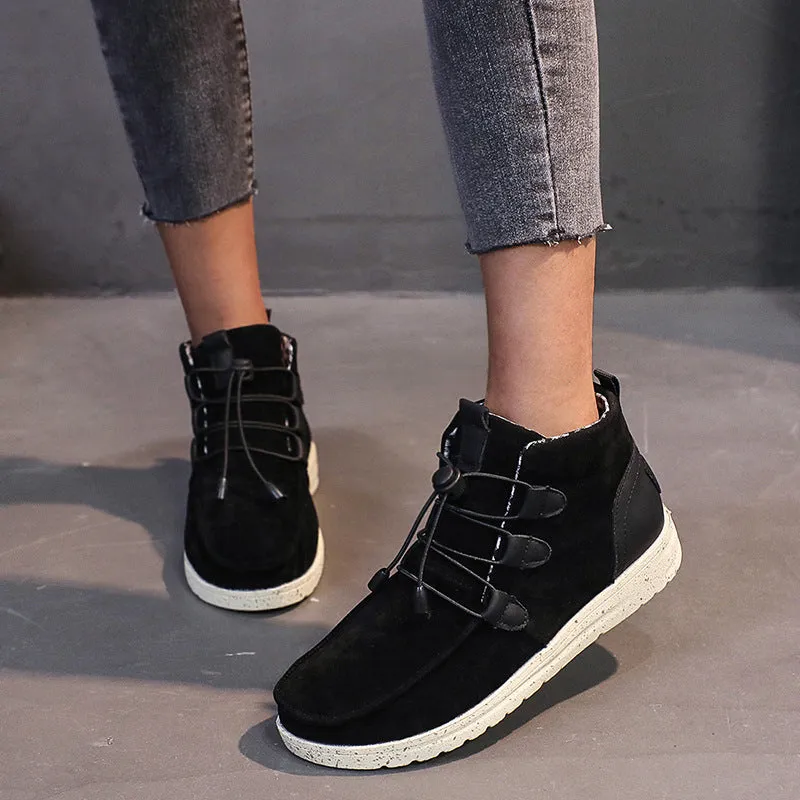 elveswallet Laced Front Ankle Non Slip Booties