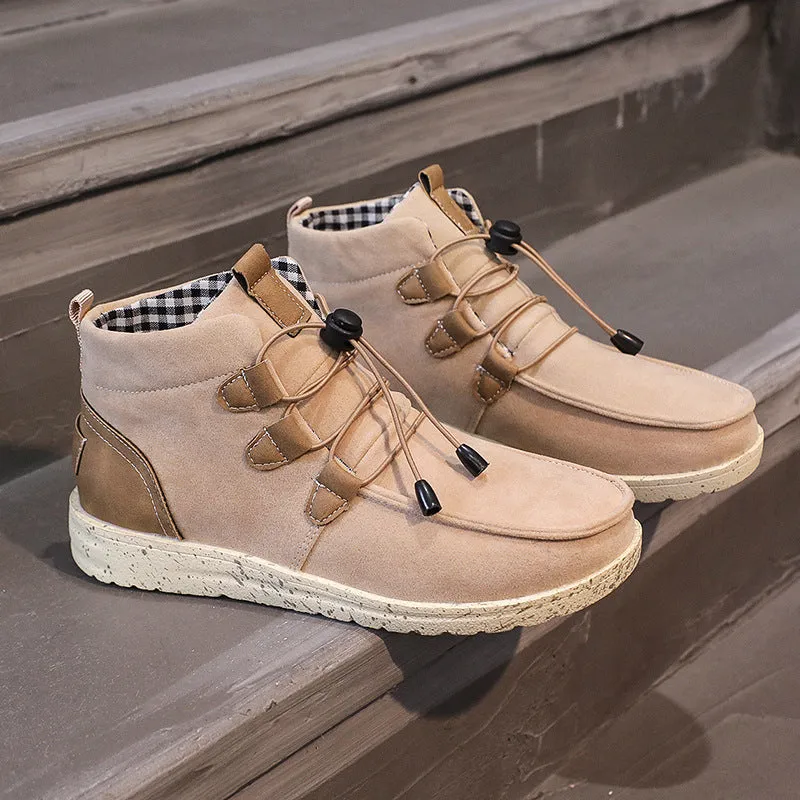 elveswallet Laced Front Ankle Non Slip Booties