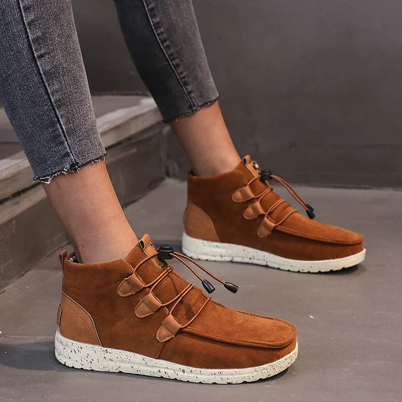 elveswallet Laced Front Ankle Non Slip Booties