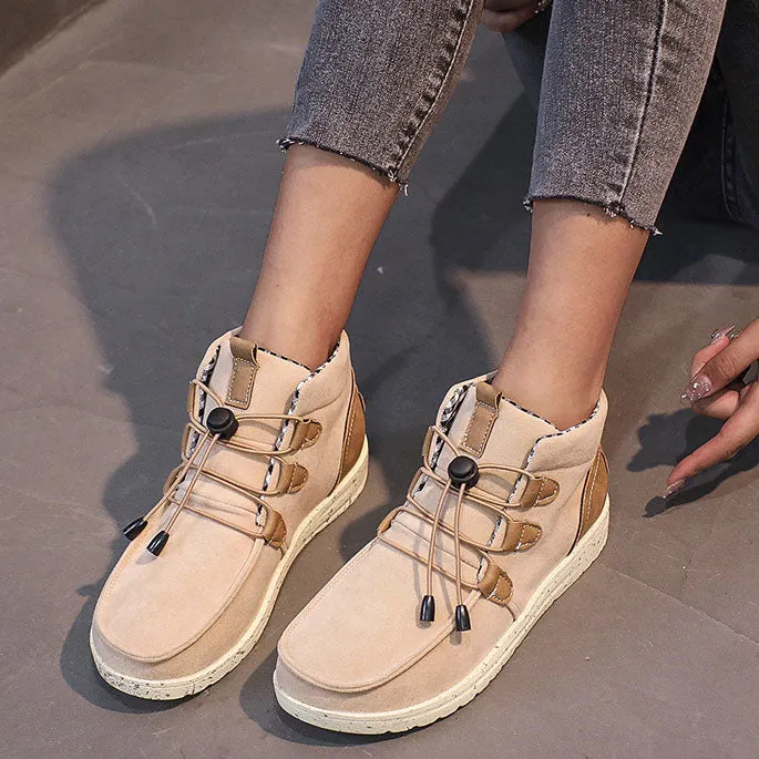 elveswallet Laced Front Ankle Non Slip Booties