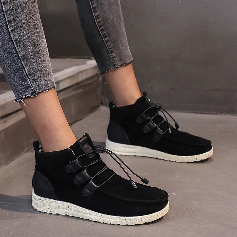 elveswallet Laced Front Ankle Non Slip Booties