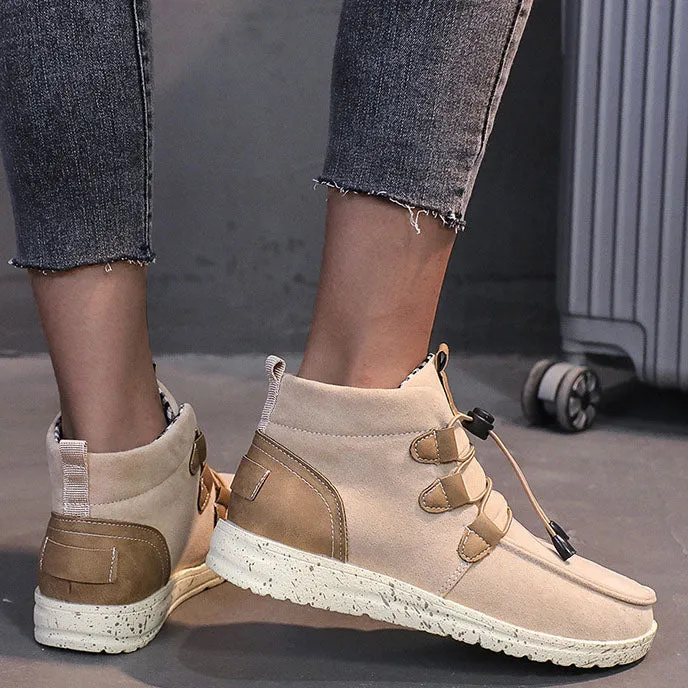 elveswallet Laced Front Ankle Non Slip Booties