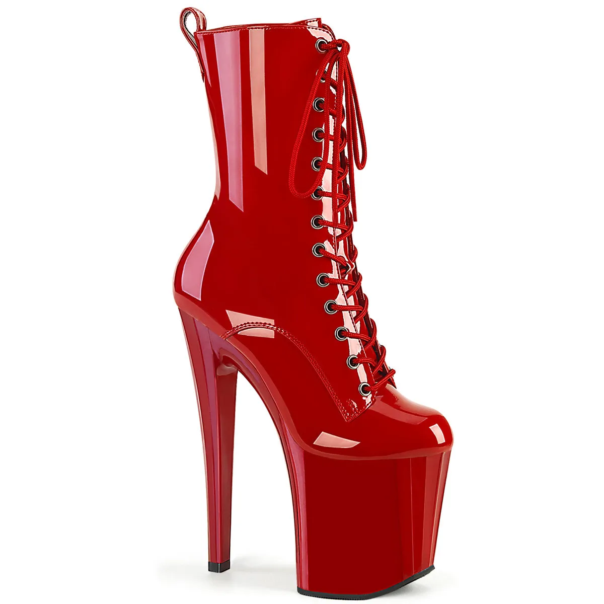 ENCHANT-1040 Red Pat/Red, 8"Heels