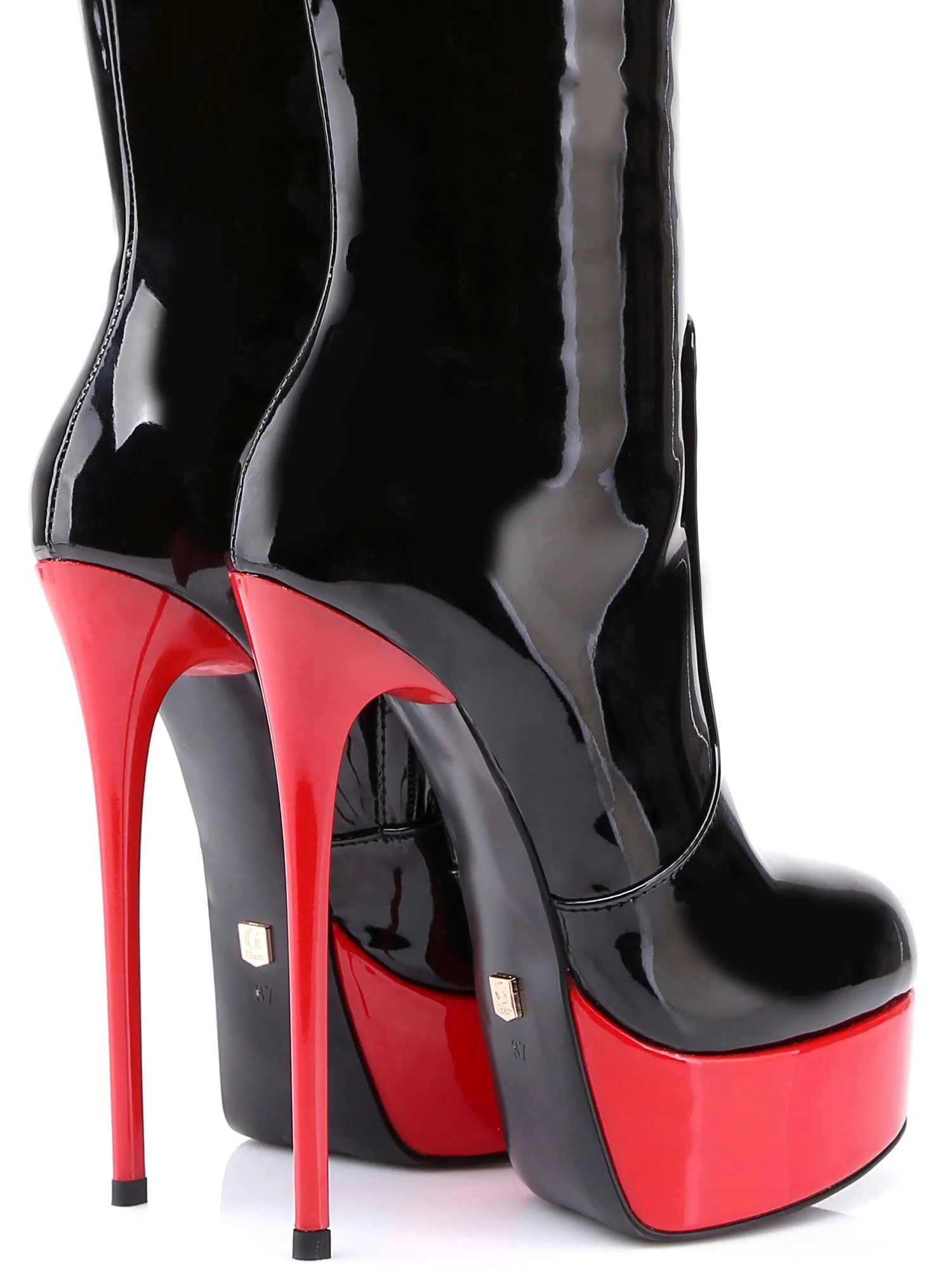 Fire Goddess Skyscraper Heel Knee High Boots