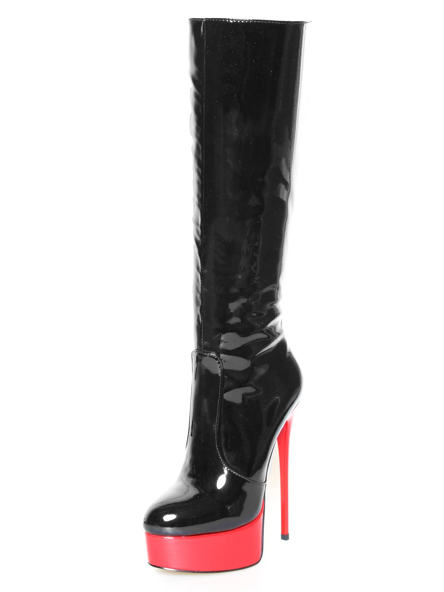 Fire Goddess Skyscraper Heel Knee High Boots