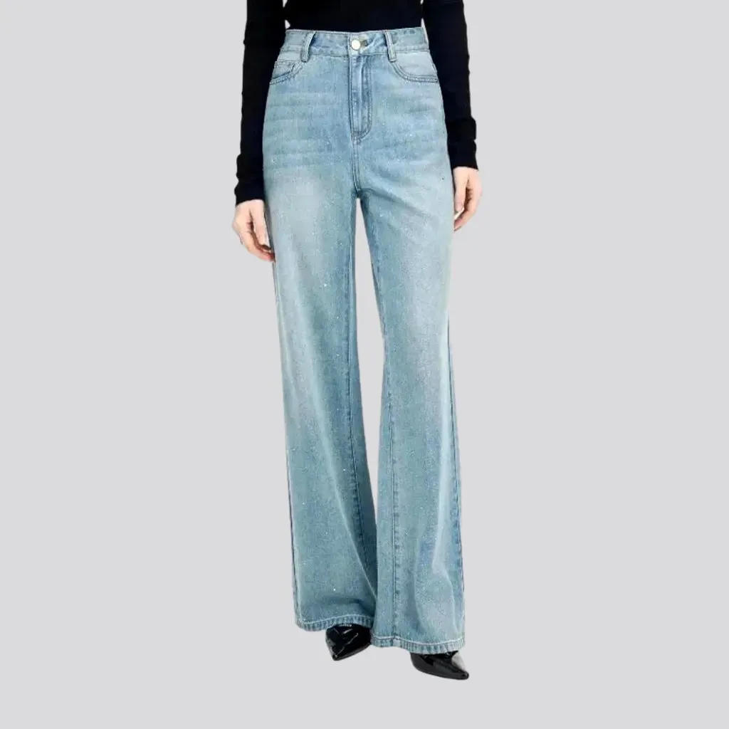 Flared classic high-rise women's jeans