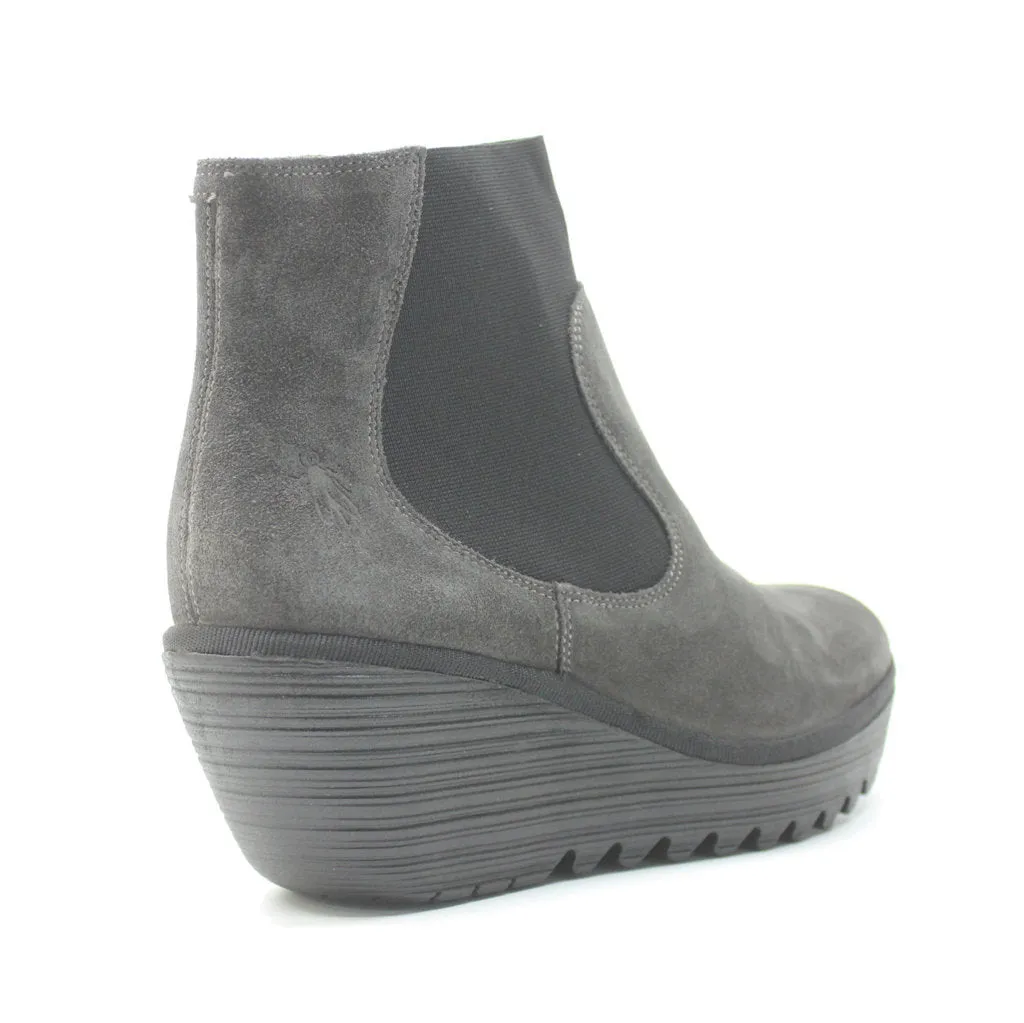 Fly London Yade398Fly Suede Women's Wedge Heel Ankle Boots