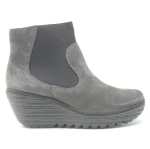 Fly London Yade398Fly Suede Women's Wedge Heel Ankle Boots