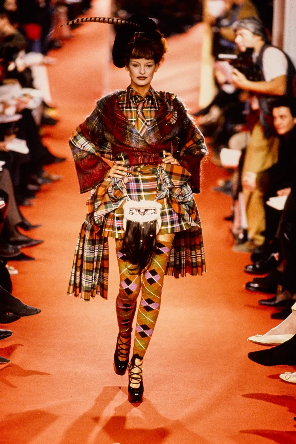 F/W 1993 Vivienne Westwood Elevated Ghillie platform heels