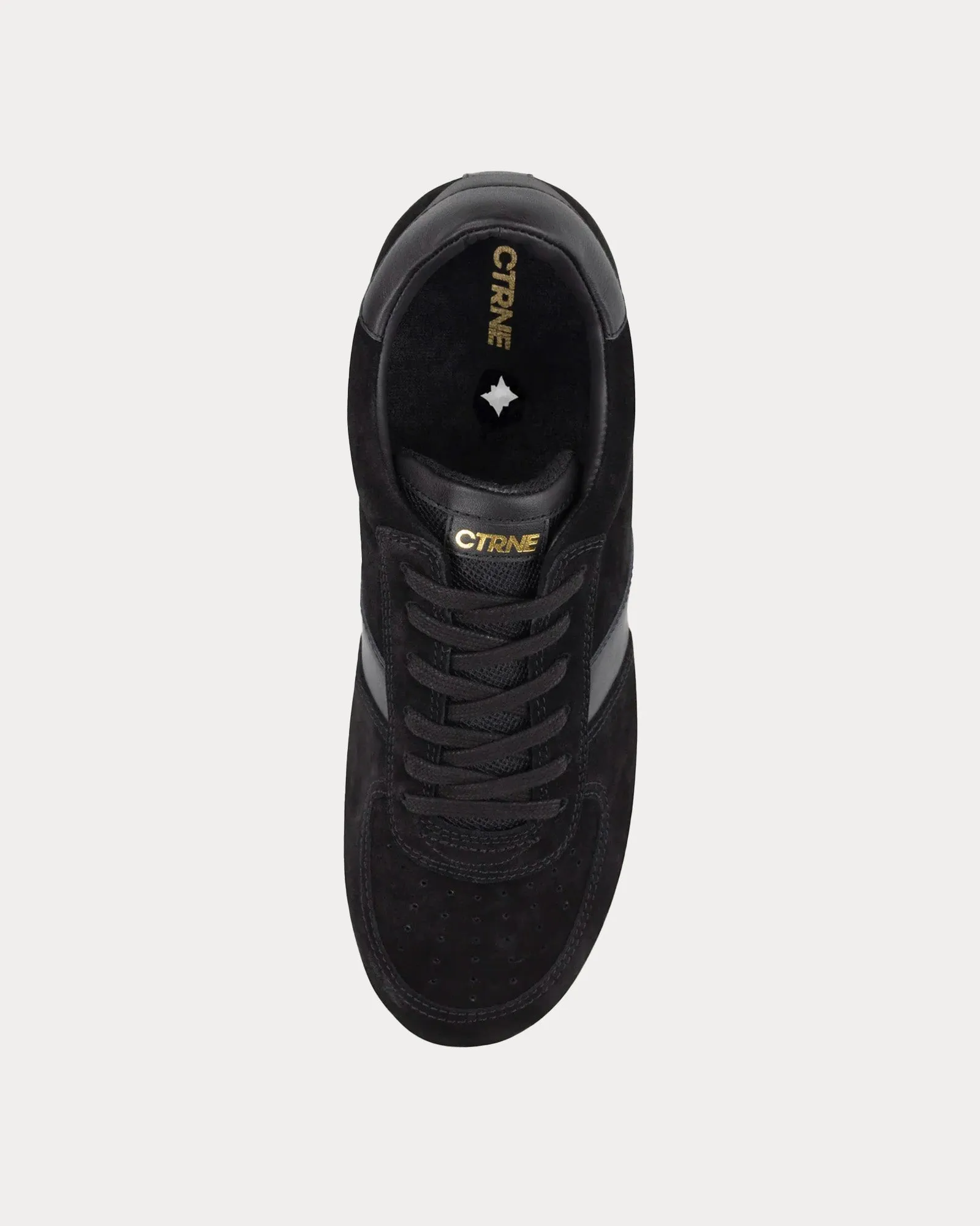 Geode Suede Black Low Top Sneakers