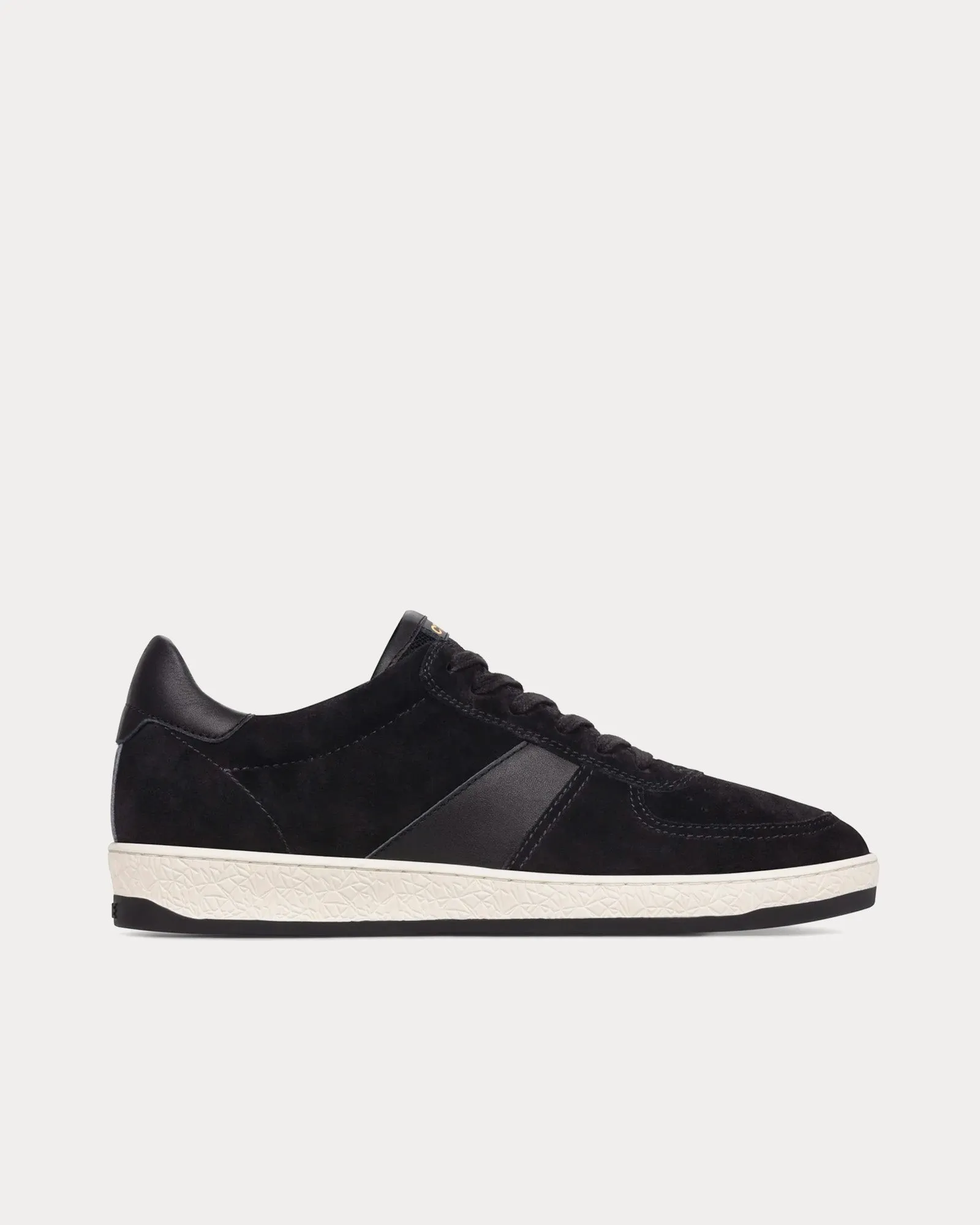 Geode Suede Black Low Top Sneakers