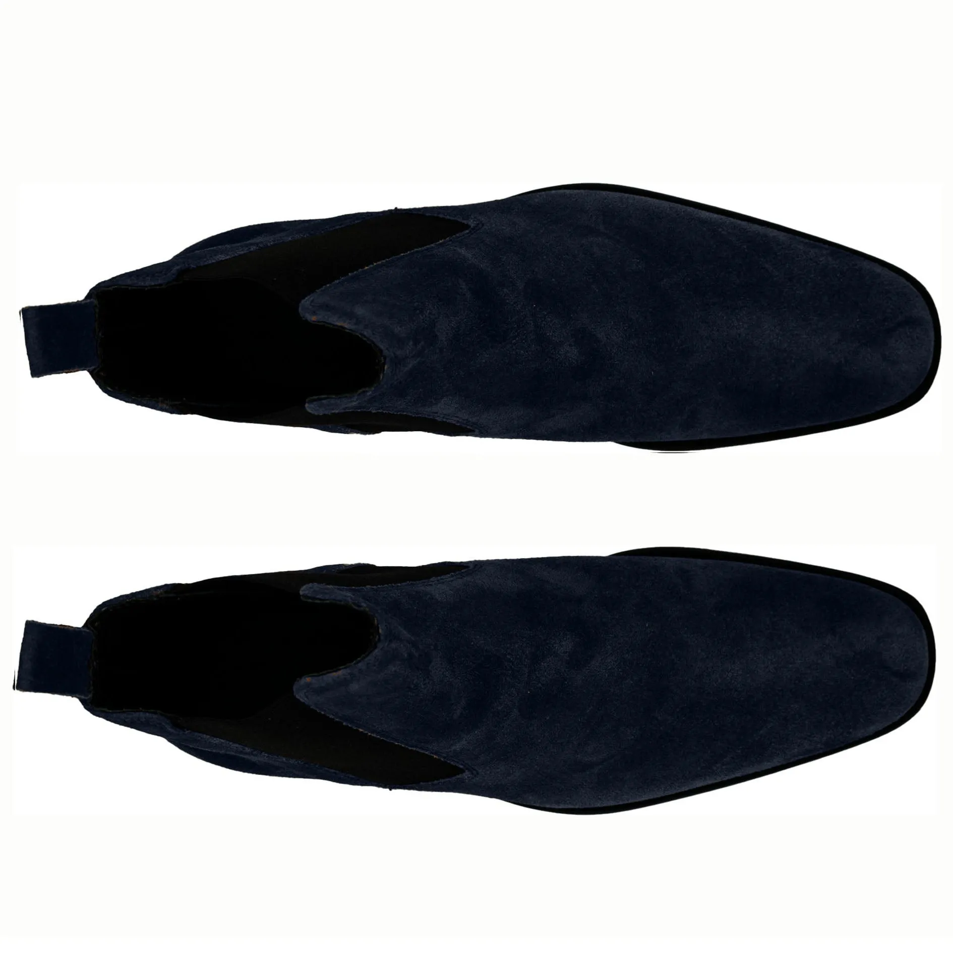 Giovacchini Milano in Navy Blue Suede Chelsea Boots