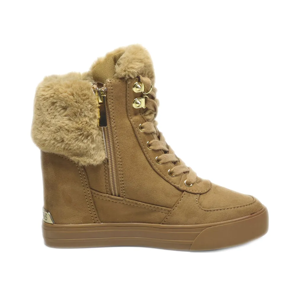 Guess Snow Boots Leather Brown Colour For Kids