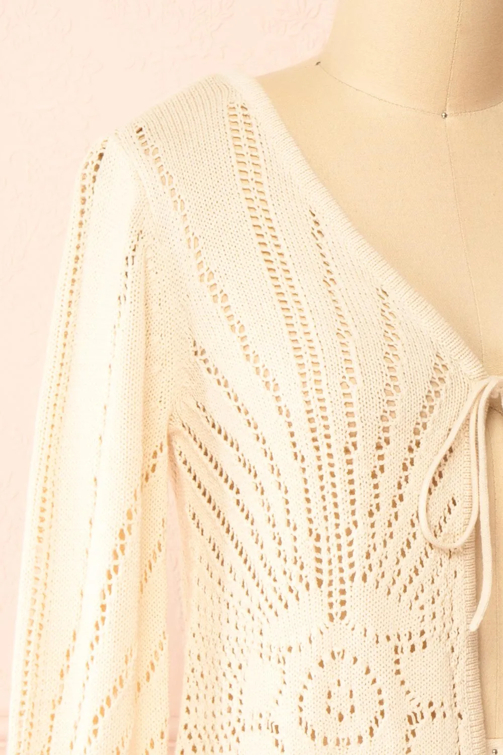 Hayle | Beige Knit Cardigan