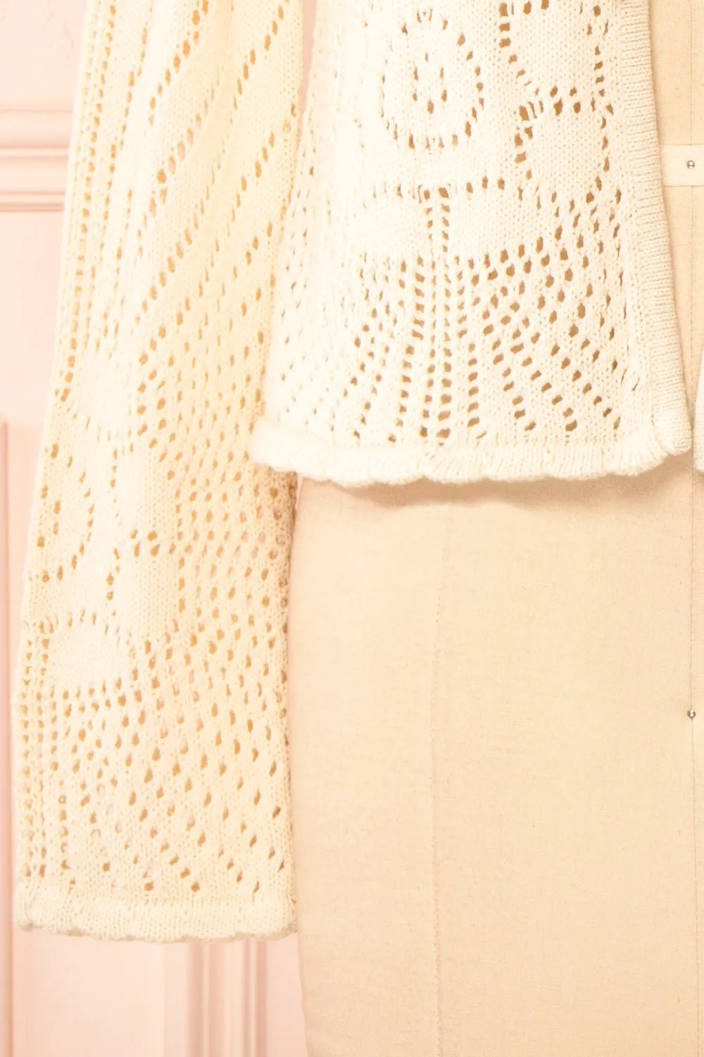 Hayle | Beige Knit Cardigan