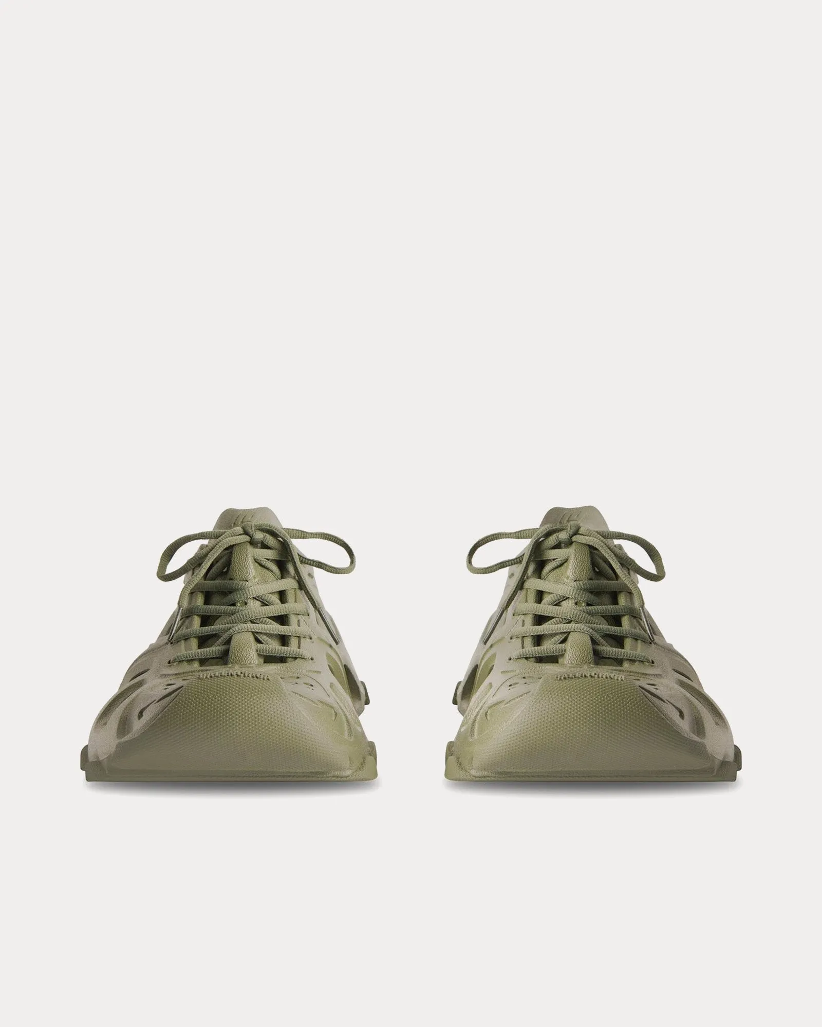 HD Lace-Up Rubber Khaki Low Top Sneakers
