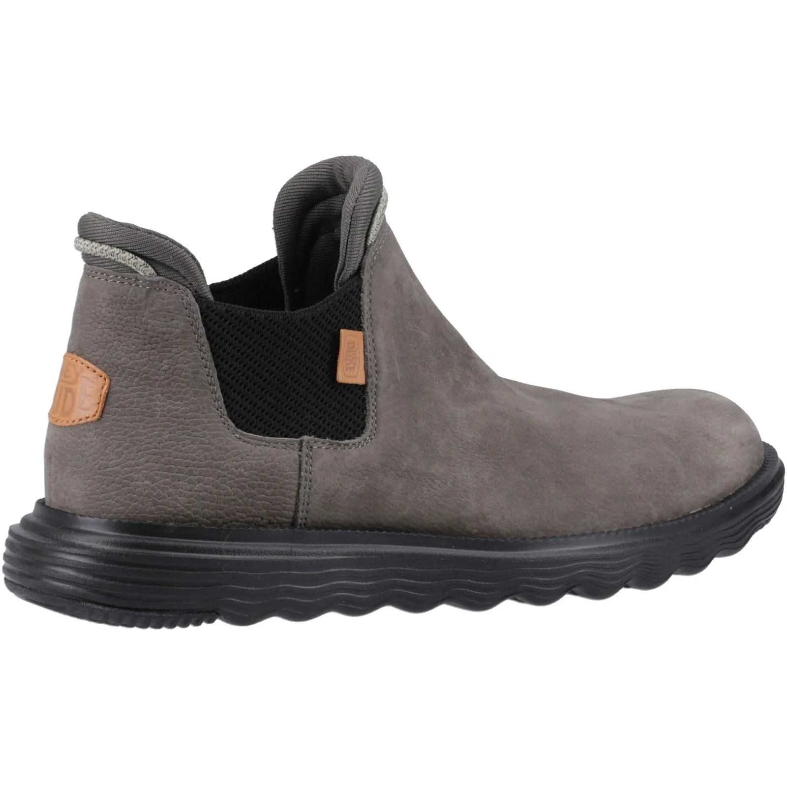 HEYDUDE Branson Leather Men's Grey Boots