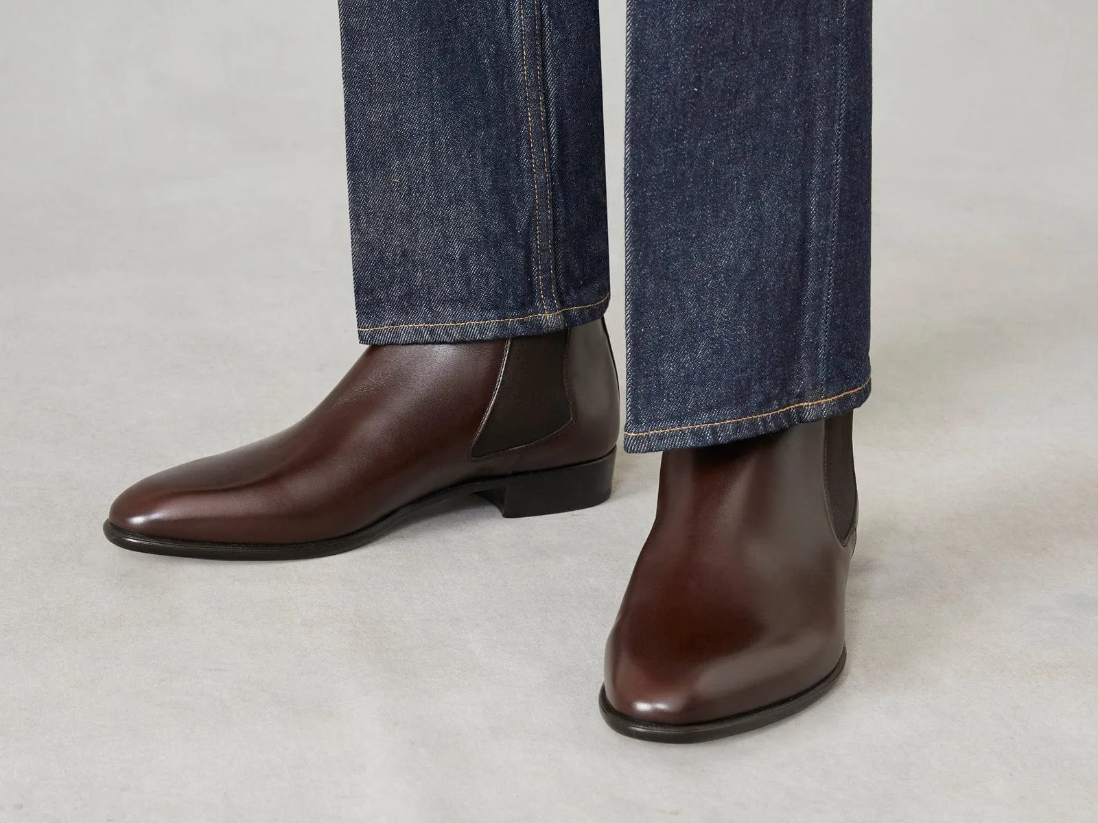 Hicks Chelsea Boot in Dark Brown Calf