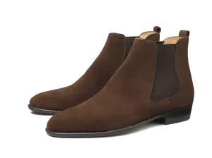Hicks Chelsea Boot in Dark Snuff Shield Suede