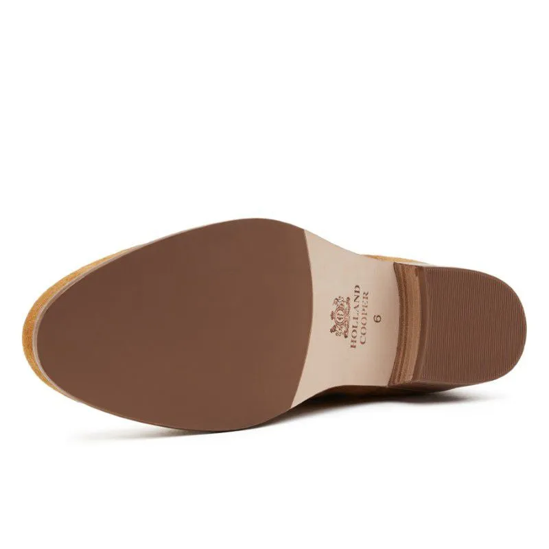 Holland Cooper Chelsea Low Suede Ladies Boot - Tan