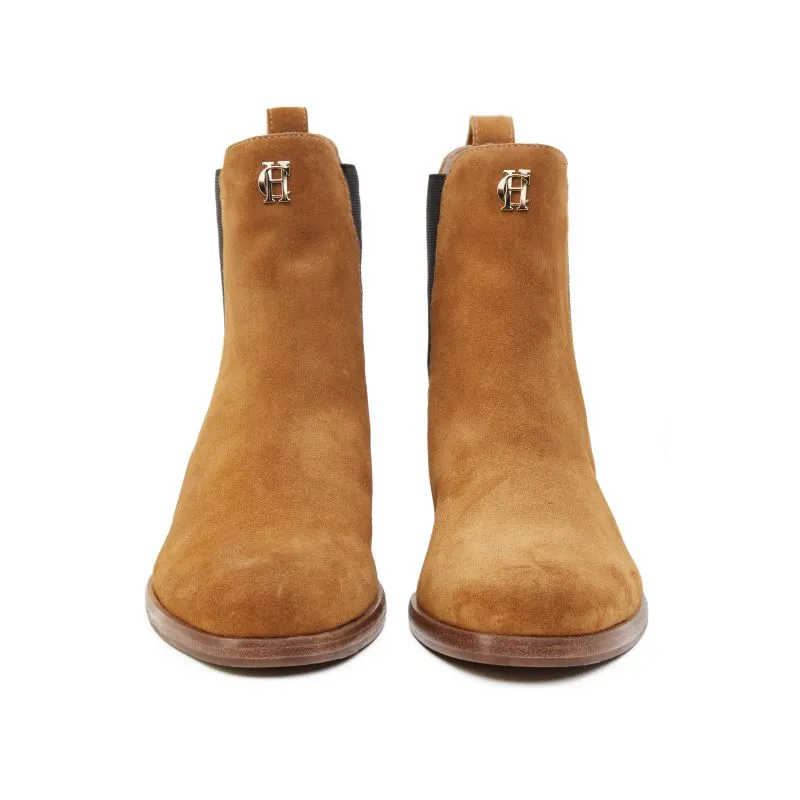 Holland Cooper Chelsea Low Suede Ladies Boot - Tan