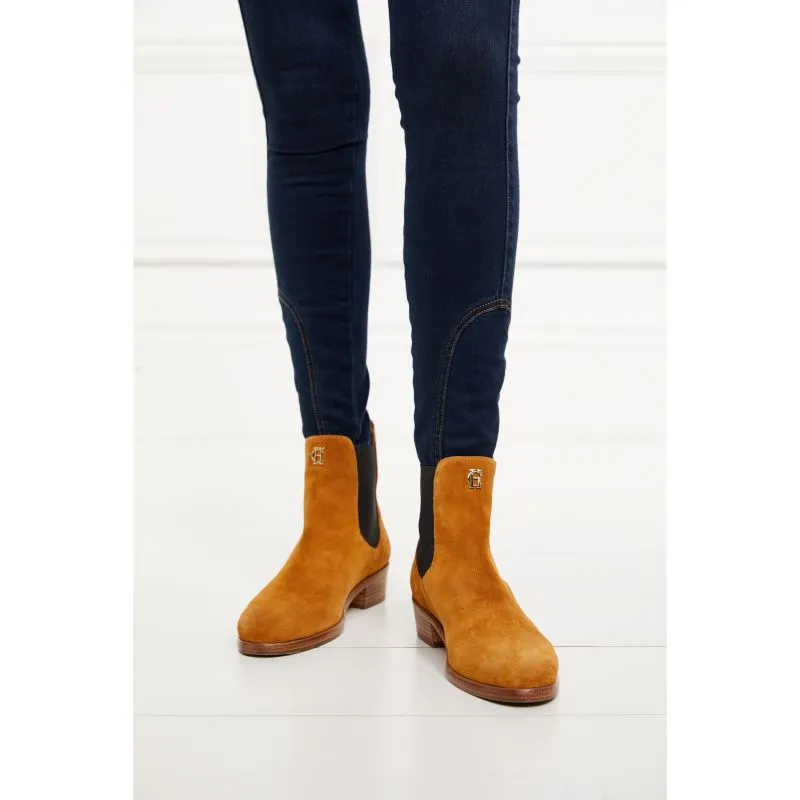 Holland Cooper Chelsea Low Suede Ladies Boot - Tan