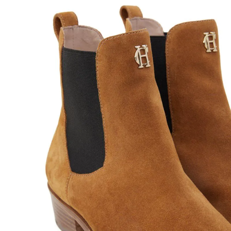 Holland Cooper Chelsea Low Suede Ladies Boot - Tan