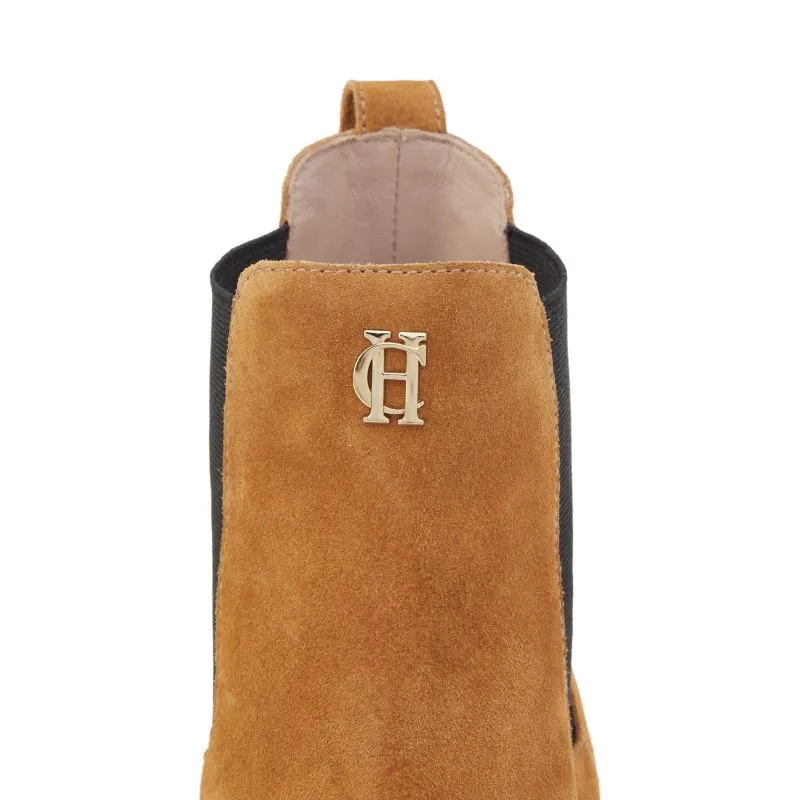 Holland Cooper Chelsea Low Suede Ladies Boot - Tan