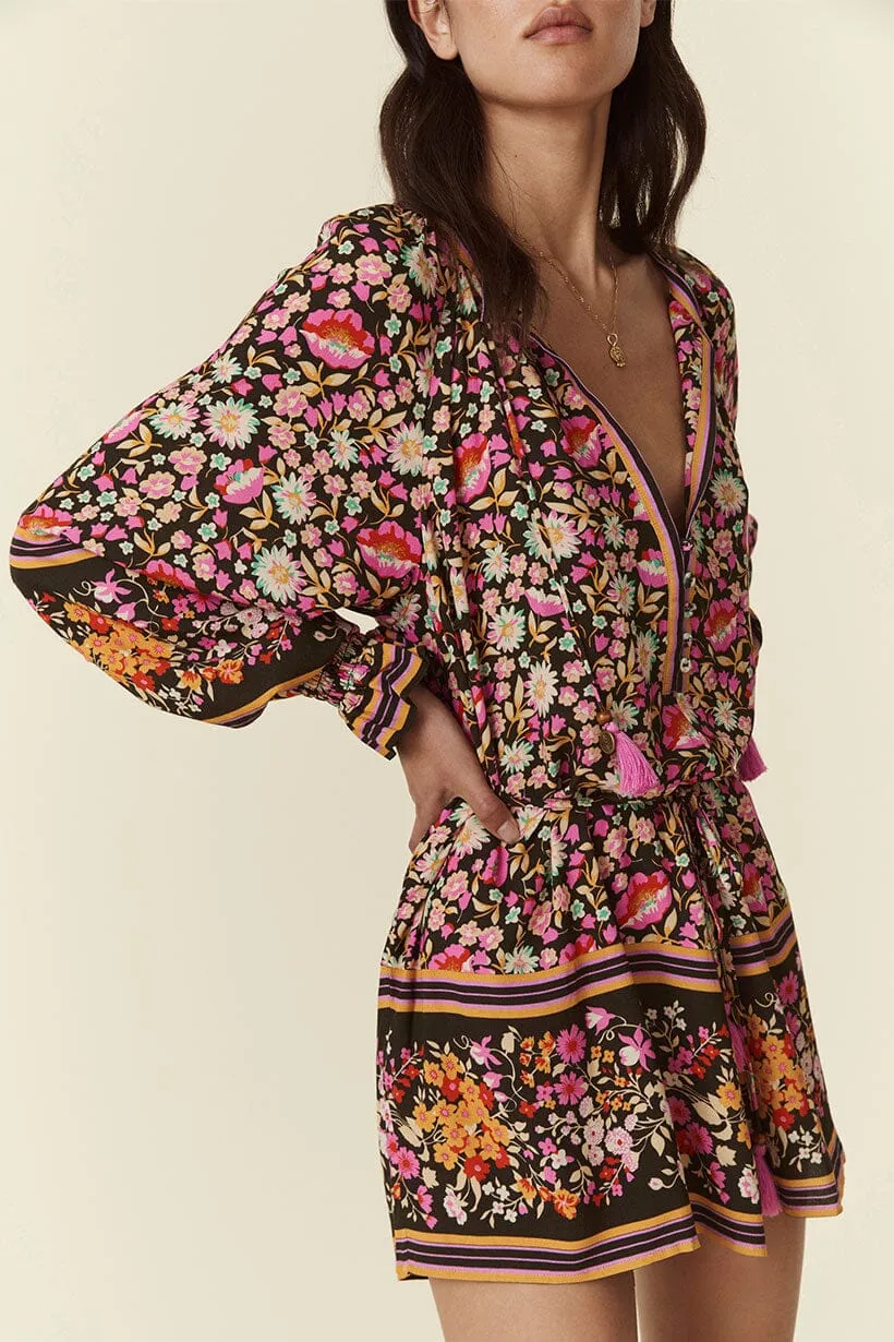 Impala Lily Romper | Night Blossom