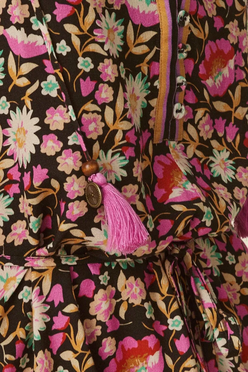 Impala Lily Romper | Night Blossom