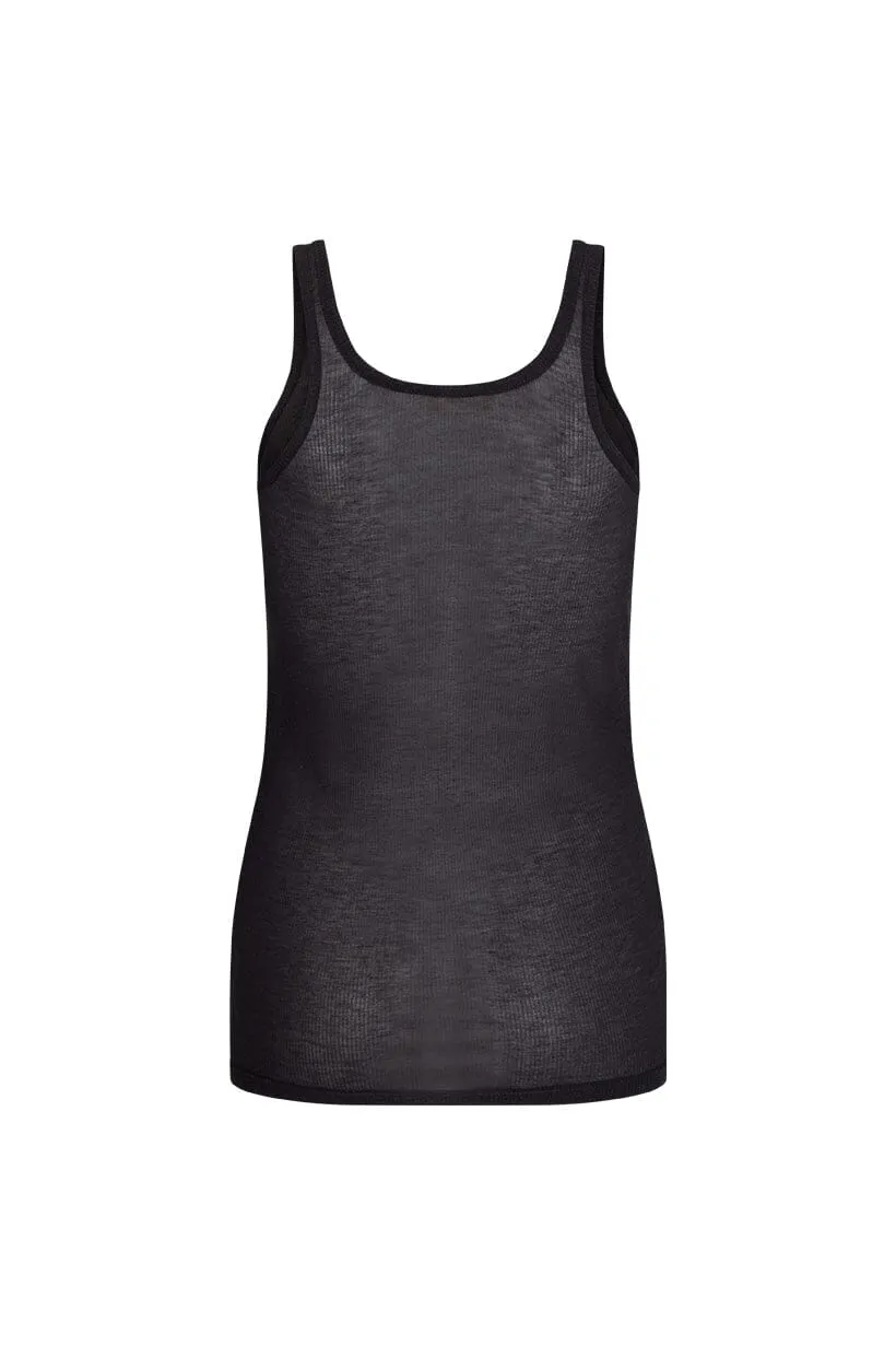 Isabella Singlet | Charcoal