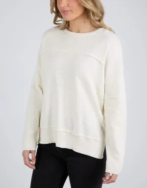 Jayne Throw On Knit - Vintage White