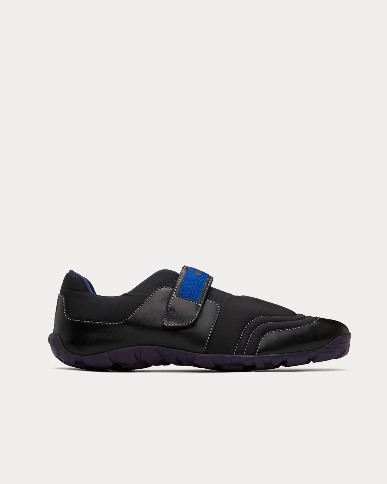 Jewel Strap Black Slip On Sneakers