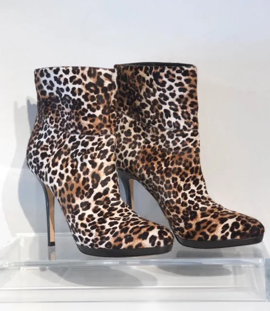 Jimmy Choo Calf Hair Leopard Bootie