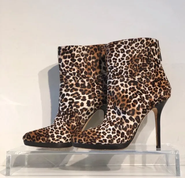 Jimmy Choo Calf Hair Leopard Bootie