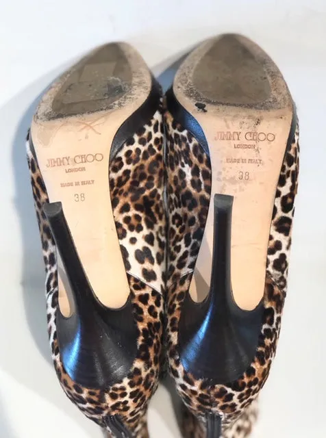 Jimmy Choo Calf Hair Leopard Bootie