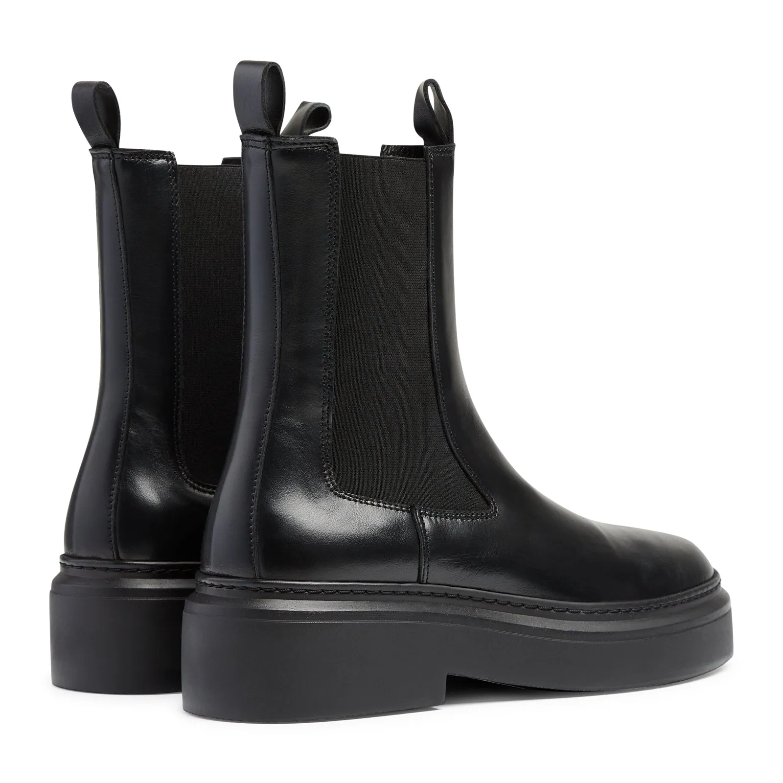 June Chelsea - Black Leather / Black Sole