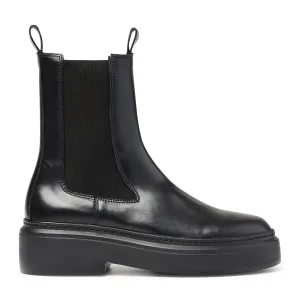 June Chelsea - Black Leather / Black Sole
