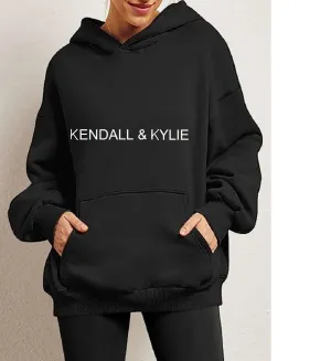 Kendall & Kylie Women's Plus Size Fleece Pullover Hoodie, 3X