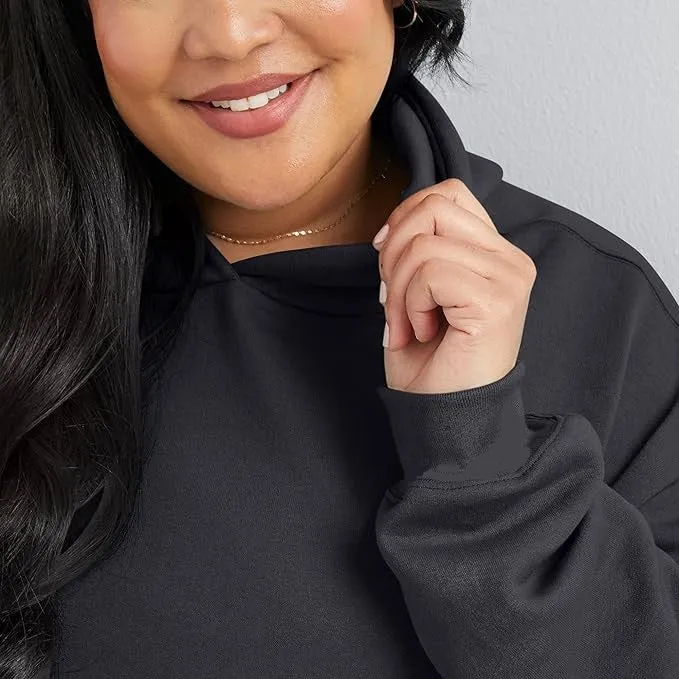Kendall & Kylie Women's Plus Size Fleece Pullover Hoodie, 3X
