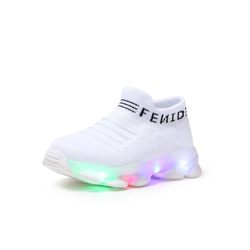 Kids Running Sneakers With Light Up Sole
