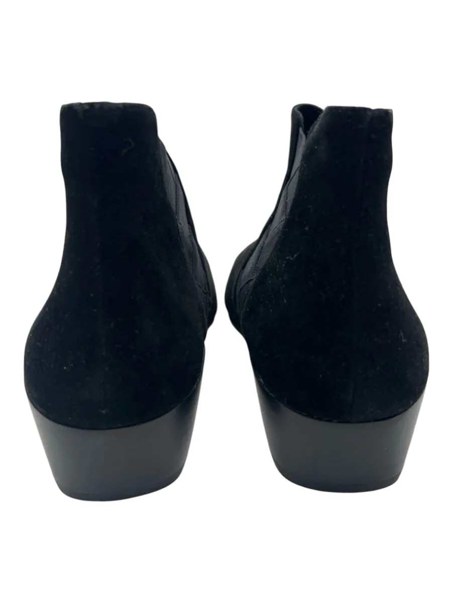 L'Amour des Pieds Shoe Size 9 Black Suede Chelsea Pointed Toe Boots
