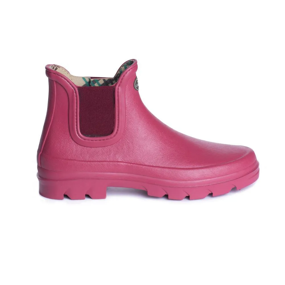 Le Chameau Iris Chelsea Jersey Lined Ladies Wellington Boot - Rose