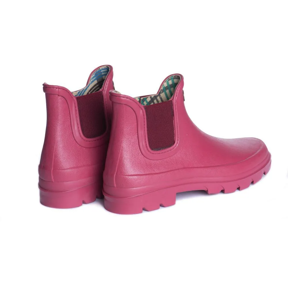 Le Chameau Iris Chelsea Jersey Lined Ladies Wellington Boot - Rose