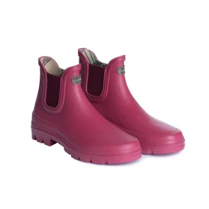 Le Chameau Iris Chelsea Jersey Lined Ladies Wellington Boot - Rose