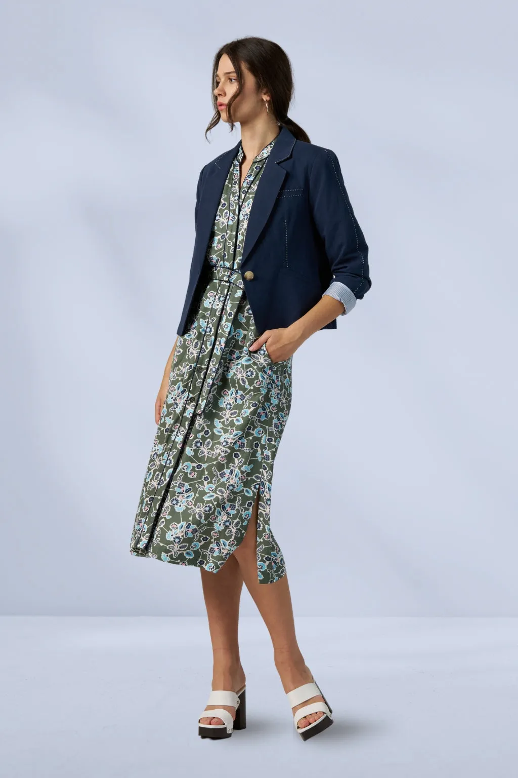 Madly Sweetly Pick a Path Dress Khaki